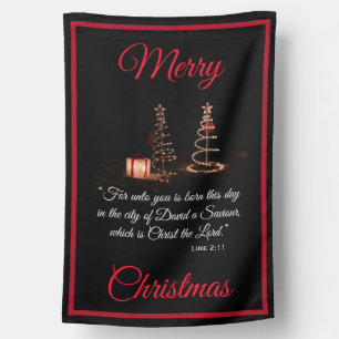 Christmas Religious House Flag