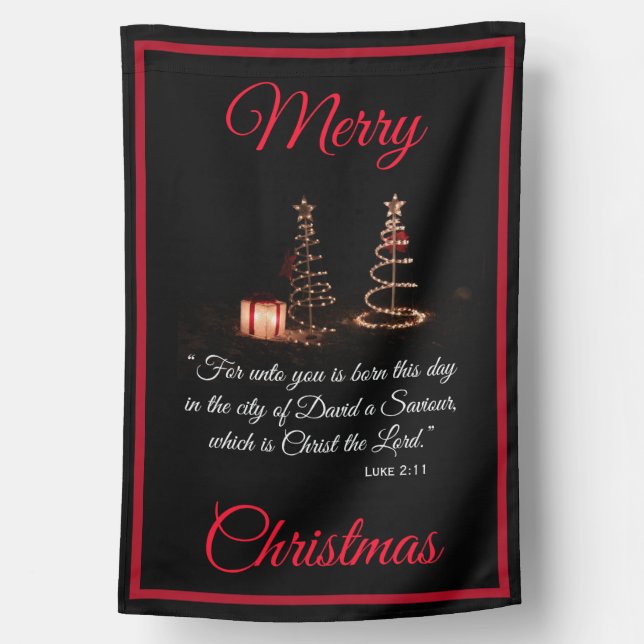 Christmas Religious House Flag (Back)