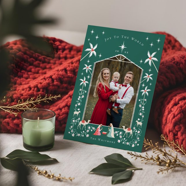 Christmas Religious Nativity Scene Family Photo Holiday Card (Christmas Religious Nativity Scene Family Photo Holiday Card)