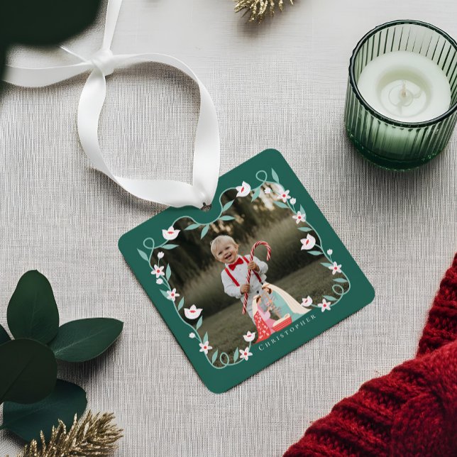 Christmas Religious Nativity Scene Photo Keepsake Metal Ornament (Christmas Religious Nativity Scene Photo Keepsake Metal Ornament)