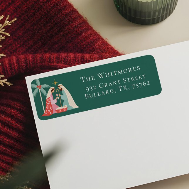 Christmas Religious Nativity Star Of Bethlehem Label (Christmas Religious Nativity Star Of Bethlehem Label)