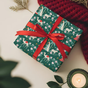 Christmas Religious Nativity Star Of Bethlehem Wrapping Paper