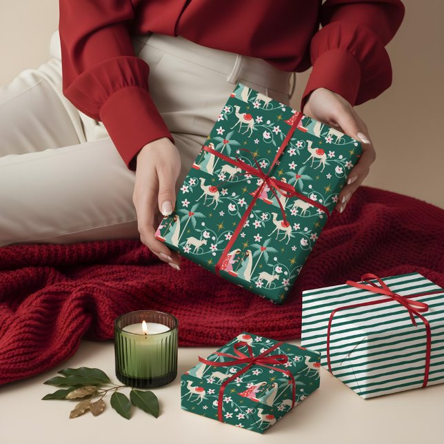 Christmas Religious Nativity Star Of Bethlehem Wrapping Paper Sheets (Christmas Religious Nativity Star Of Bethlehem Wrapping Paper Sheets)