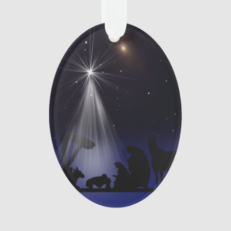 Christmas, Religious, Nativity, Stars Ornament
