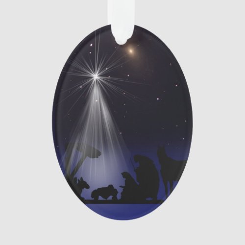 Christmas Religious Nativity Stars Ornament