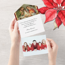 Christmas Religious Photo Virgin Mary Jesus Angels