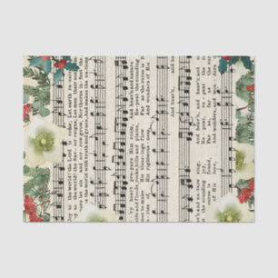 Christmas Religious Sheet Music Tissue Paper