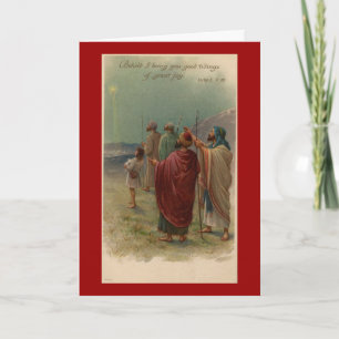 Christmas Religious Shepherds Greeting Card