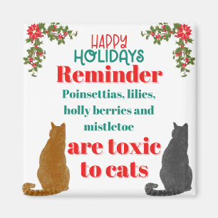 Christmas Reminder for Cat Lovers Magnet