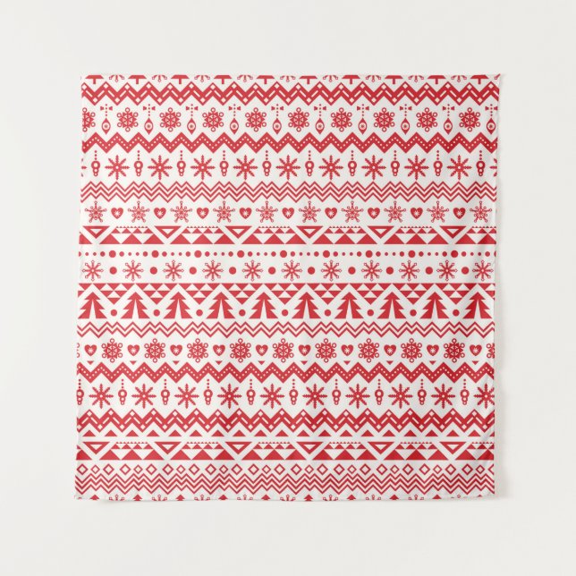 Christmas repeating design tapestry (Front)
