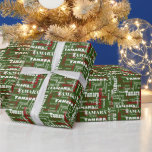 Christmas Repeating Name Green Red White Gift Wrapping Paper<br><div class="desc">Wrap their Christmas gifts with their own name with this red Christmas repeating name personalized gift wrapping paper of green, red, and white wrapping paper sheets with a name graffiti pattern in various fonts! Your recipient will be so excited to see their name on their own wrapping paper with name...</div>