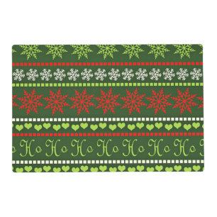 Christmas Repeating Pattern Placemat