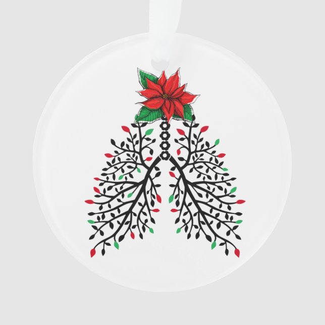 Christmas Respiratory Therapist Ornament (Front)