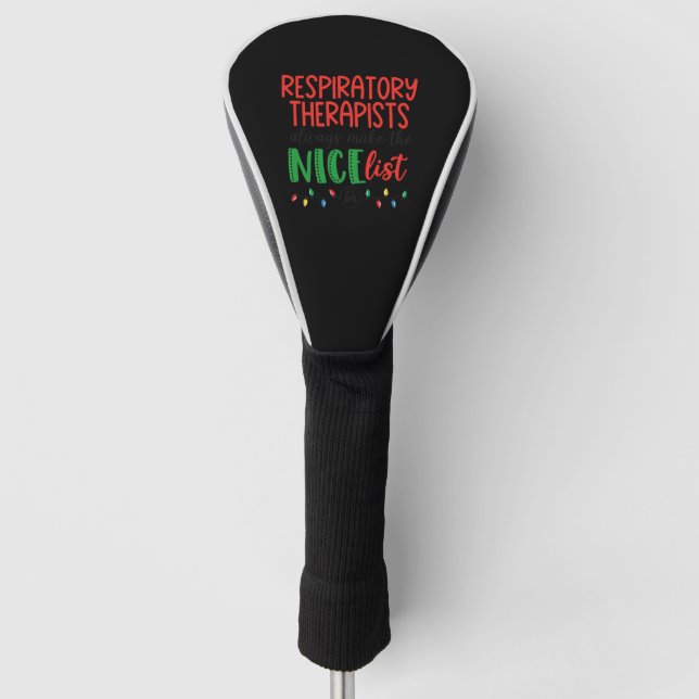 Christmas Respiratory therapist, therapy  Golf Head Cover (Front)