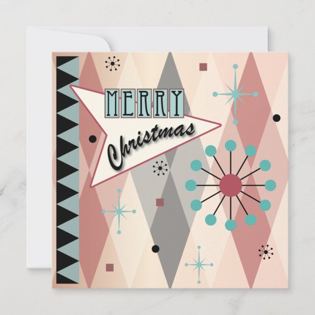 Christmas Retro 01 Card/Invitation Invitation (Front)