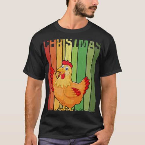 Christmas Retro Chicken Cute Group Matching Xmas H T_Shirt