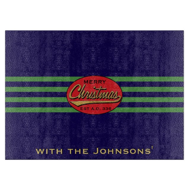 Christmas Retro Cutting Board (Front)