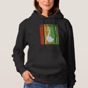 Christmas Retro Goose Cute Group Matching Xmas Hol Hoodie