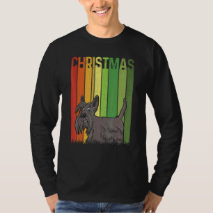 Christmas Retro Scottish Terrier Dog Group Matchin T-Shirt