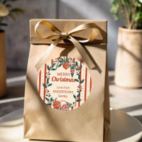 Christmas retro stripes grand millennial custom