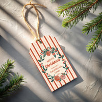 Christmas retro stripes grand millennial custom