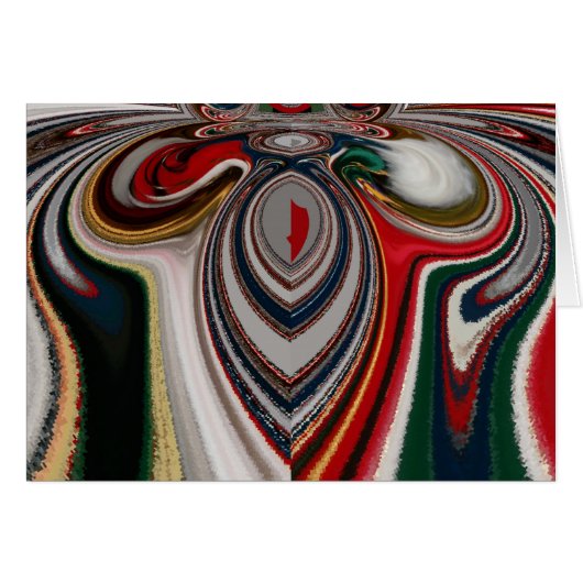 Christmas Retro Vintage Texture Abstract Art Print (Front Horizontal)