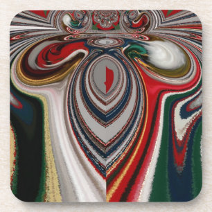 Christmas Retro Vintage Texture Abstract Art Print Coaster