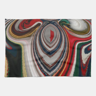 Christmas Retro Vintage Texture Abstract Art Print Kitchen Towel