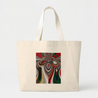 Christmas Retro Vintage Texture Abstract Art Print Large Tote Bag