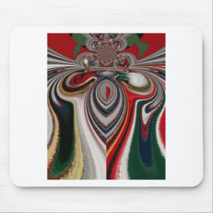 Christmas Retro Vintage Texture Abstract Art Print Mouse Pad