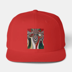 Christmas Retro Vintage Texture Abstract Art Print Visor