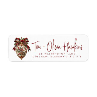 Christmas | Return Address Label