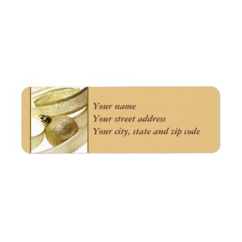 Christmas Return Address Label by madelaide at Zazzle
