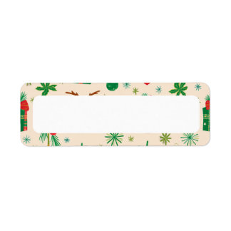 Christmas Return Address Label