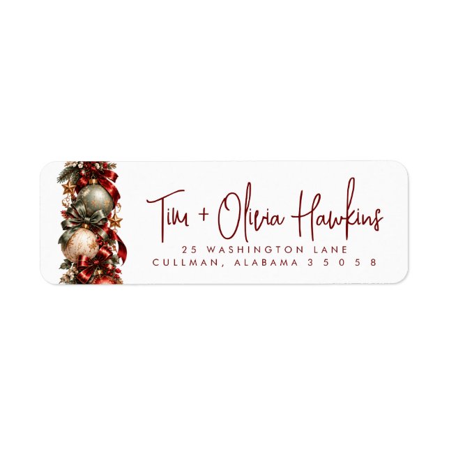 Christmas | Return Address Label (Front)