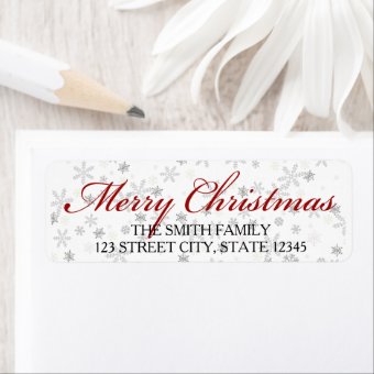 christmas return address label | Zazzle