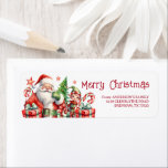 Christmas Return Address Label<br><div class="desc">Personalized Merry Christmas Return Address Label 
Collection: 
https://www.zazzle.com/collections/love_christmas_collection-119212194434211063</div>