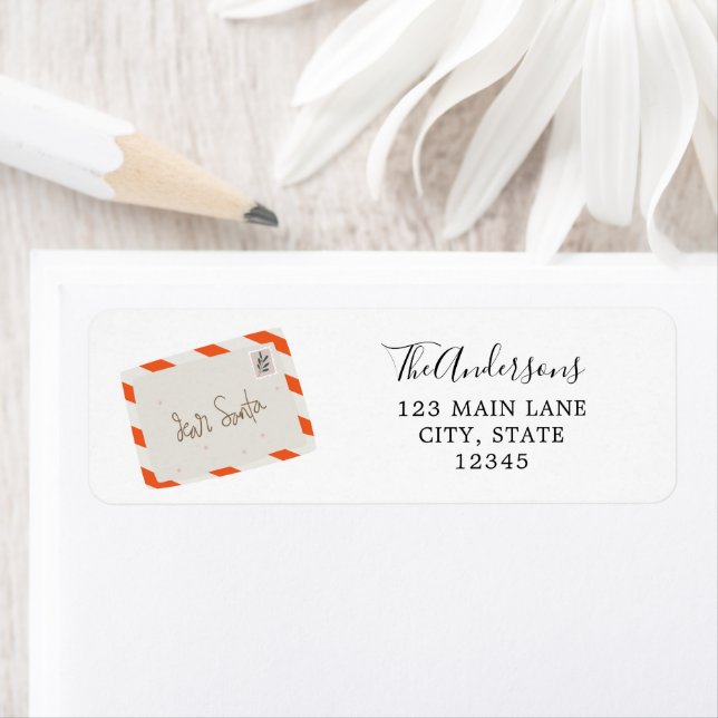 Christmas return address label (Insitu)