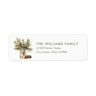 Christmas Return Address Labels