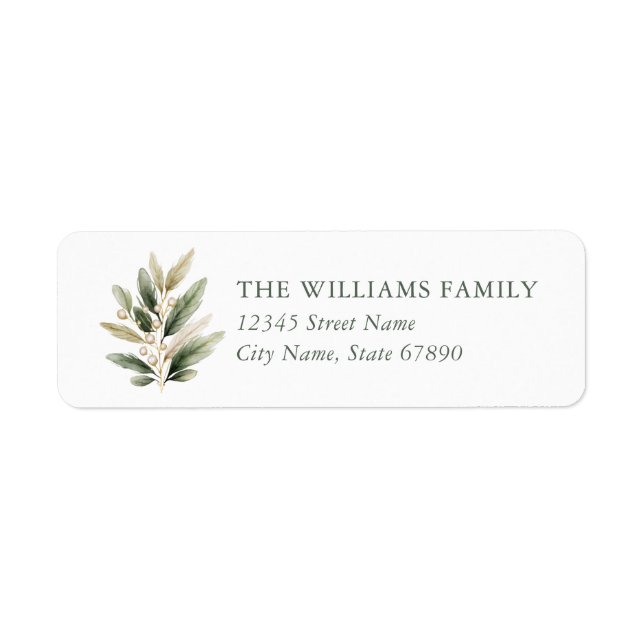 Christmas Return Address Labels (Front)