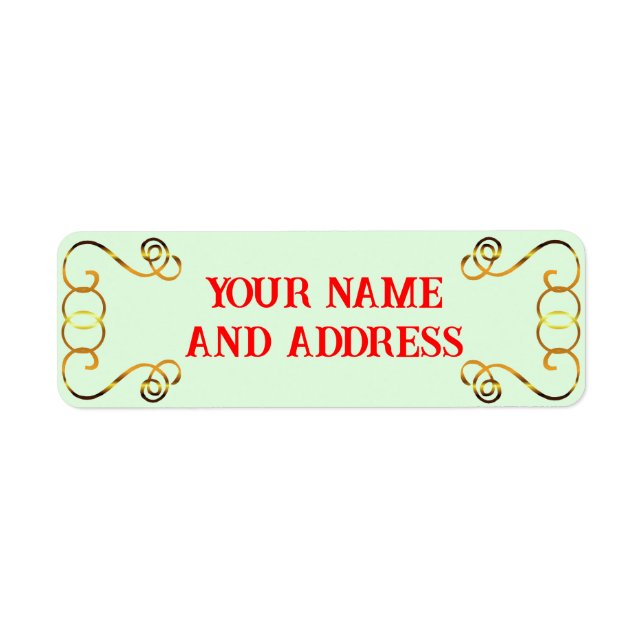 Christmas Return Address Labels (Front)