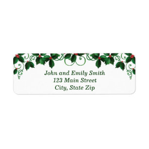 Christmas Return Address Labels