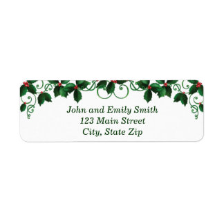 Christmas Return Address Labels