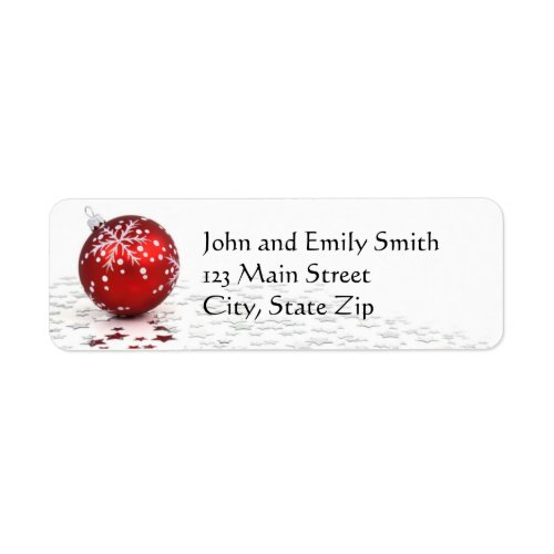 Christmas Return Address Labels