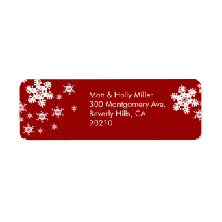 Christmas Return Address Labels