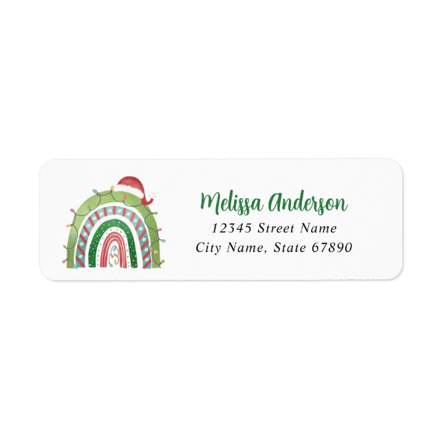Christmas Return Address Labels (Front)