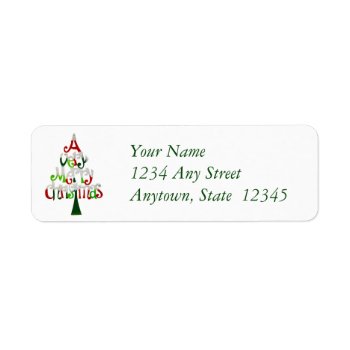 Christmas Return Address Labels by thechristmascardshop at Zazzle