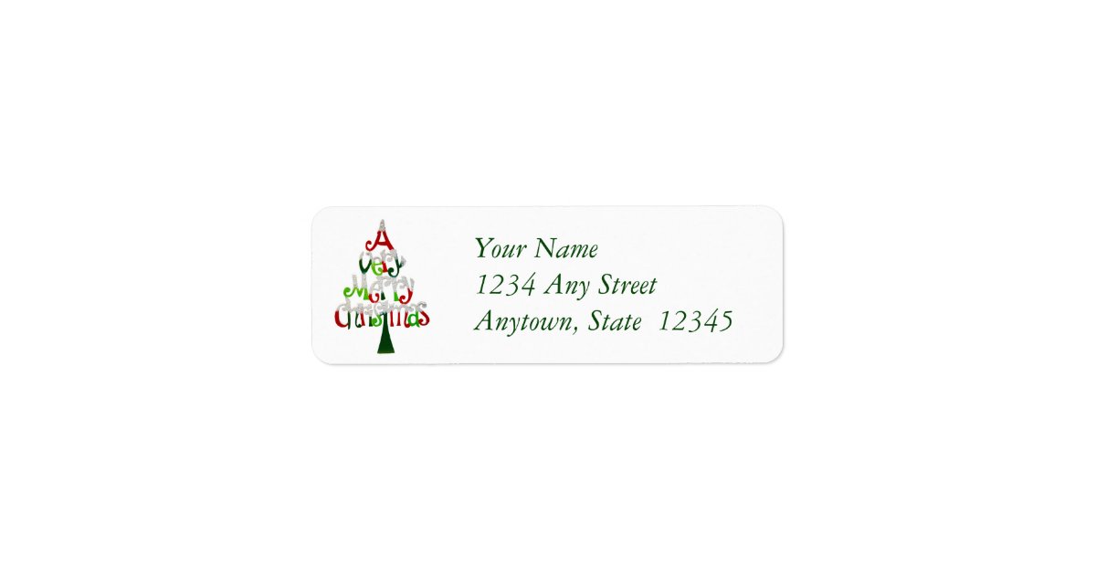 Christmas Return Address Labels | Zazzle