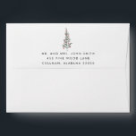 Christmas Return Address on Back Flap Envelope<br><div class="desc">This minimal wedding invitation envelope is perfect for an elegant wedding. The design features classic minimalist style. Personalize the envelope flap with your return address. These envelopes can also be used for a bridal shower,  rehearsal dinner,  or any special event.</div>