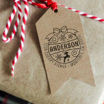 Christmas Return Address Reindeer Snowflake Rubber Stamp<br><div class="desc">Get into the holiday spirit with our charming Christmas ball, Reindeer, Snowflake Return Address Stamp! Whether you're sending out Christmas cards, invitations, or just want to add a festive touch to your outgoing mail, this stamp will make your envelopes stand out. Spread holiday cheer with every piece of mail you...</div>